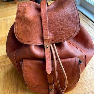 Madewell The Transport Rucksack Leather Backpack